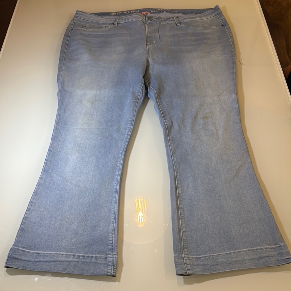 Laurie Felt Light Blue Women's Jeans - Size 3X
